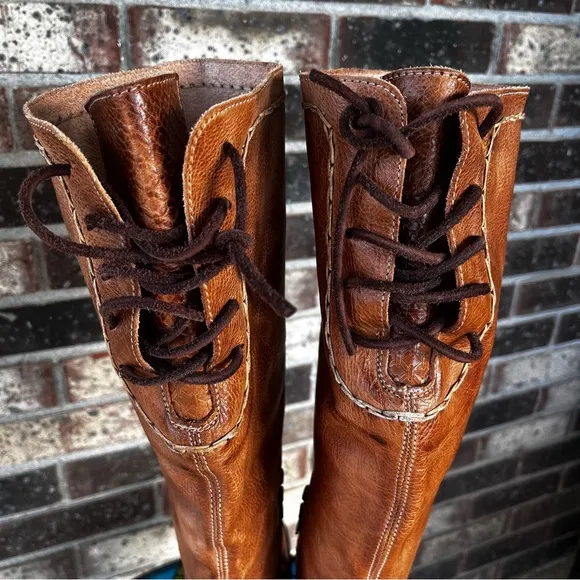 Bed Stu Cobbler Series Manchester Tall Leather Boots Brown Boho Soft Supple