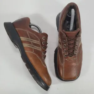 Bed Stu Y2K Brown Leather Square Toe Lace Up Loafers Men’s Size 9
