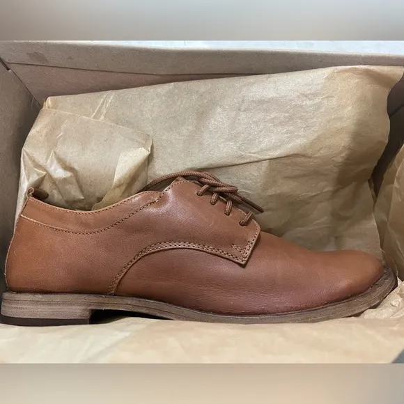 Beek Partridge Oxford Flats - Cognac Leather