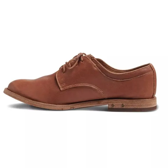 Beek Partridge Oxford Flats - Cognac Leather
