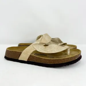 Betula by Birkenstock Unisex Ivory Bombay Leaf Slip On Sandals