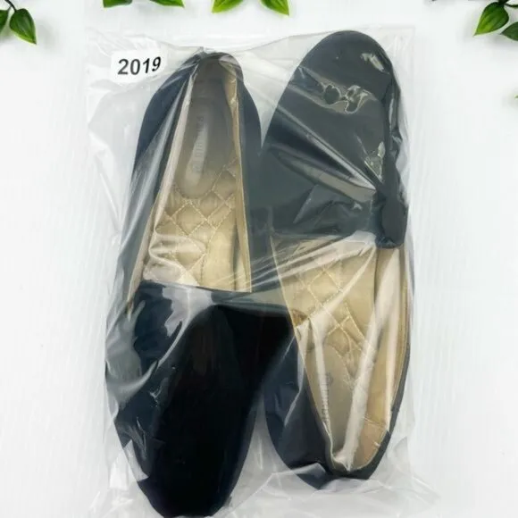 Birdies The Starling Black Velvet Suede Loafers, Memory Foam Sole Loafers 8.5