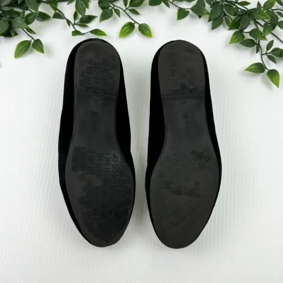 Birdies The Starling Black Velvet Suede Loafers, Memory Foam Sole Loafers 8.5