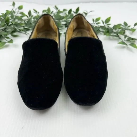 Birdies The Starling Black Velvet Suede Loafers, Memory Foam Sole Loafers 8.5
