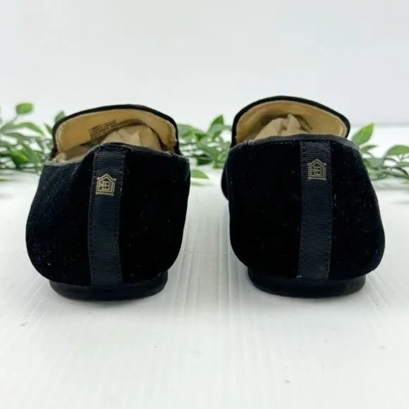 Birdies The Starling Black Velvet Suede Loafers, Memory Foam Sole Loafers 8.5