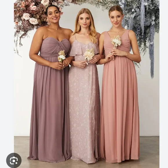 Birdy Grey Mauve Floret Jane Convertible Dress - S