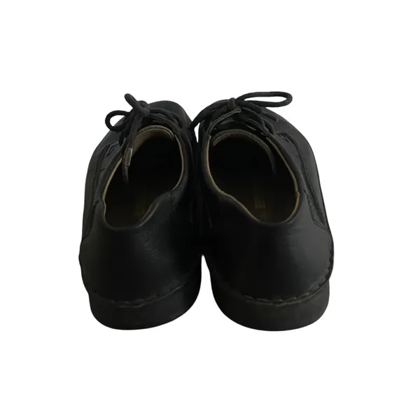 Birkenstock Black Leather Slip-On Loafers Man Size 13