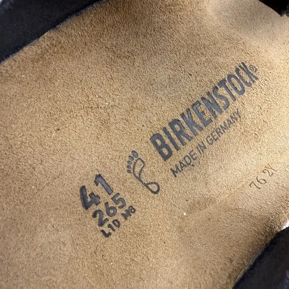Birkenstock Gizeh Braided Black Leather Thong Sandals EU 41 US 10