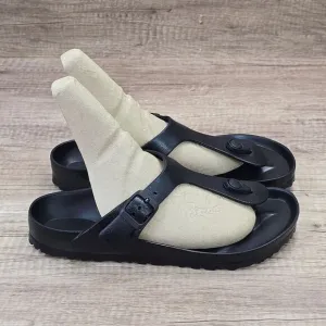 Birkenstock Gizeh Eva Women's Size EU 38 US 7 Black Thong Sandals NEW