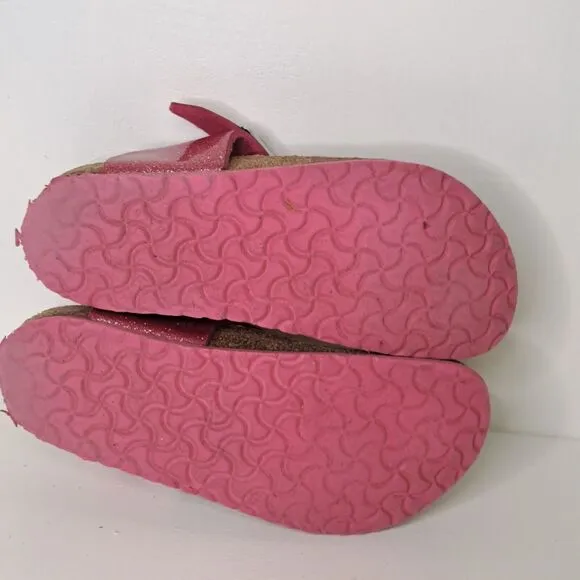 Birkenstock Gizeh Pink Cosmic Sparkle Glitter Thong Sandals Youth Girls Sz EU 31