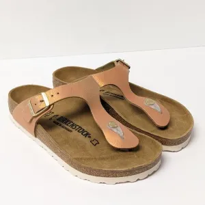 Birkenstock Gizeh Thong Sandals, Copper Leather, Women's 6 M (EU 37)