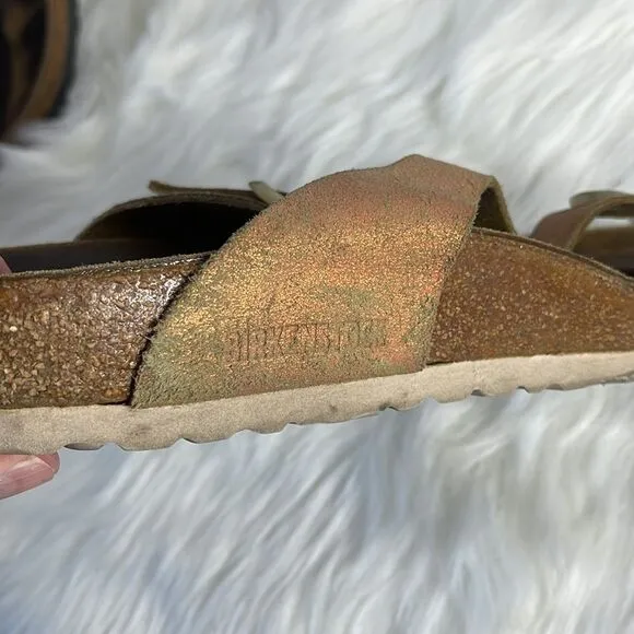 Birkenstock Gizeh Metallic Thong Sandals Sz 11-11.5 SEE DESCRIPTION