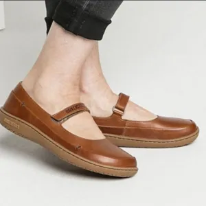 Birkenstock Iona Brown Leather Mary Jane Strap On Flats Comfy Size 41EU 10US