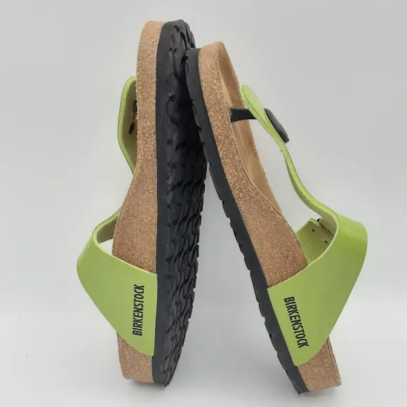 Birkenstock Kairo Patent Leather Thong Sandals.