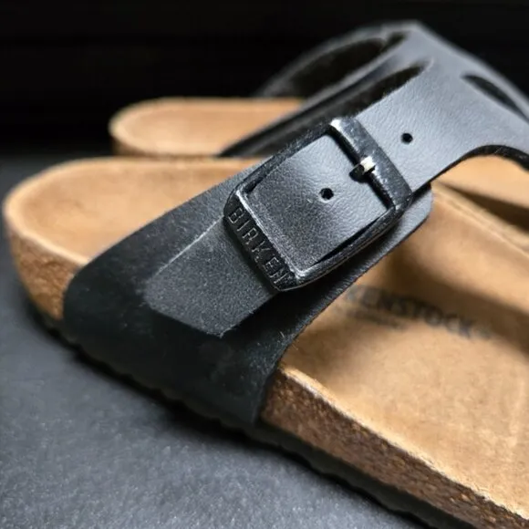 Birkenstock Kids Gizeh Birko-Flor - Black Sandals