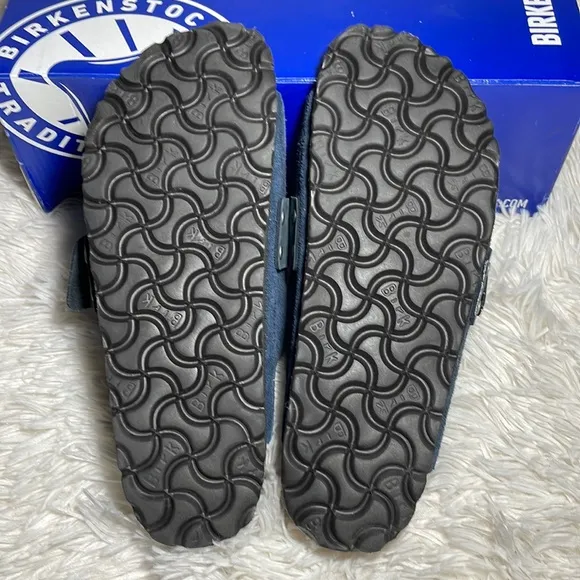 Birkenstock Kyoto Navy Suede Sandals