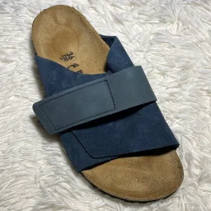 Birkenstock Kyoto Navy Suede Sandals