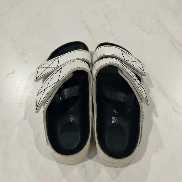 Birkenstock x Proenza Schouler Arizona Natural Leather Sandals Size 35 White