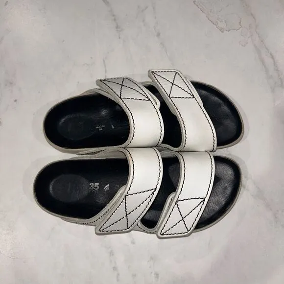 Birkenstock x Proenza Schouler Arizona Natural Leather Sandals Size 35 White