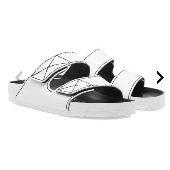 Birkenstock x Proenza Schouler Arizona Natural Leather Sandals Size 35 White