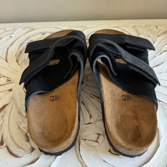 Birkenstock Men's Uji Sandals black suede size 43