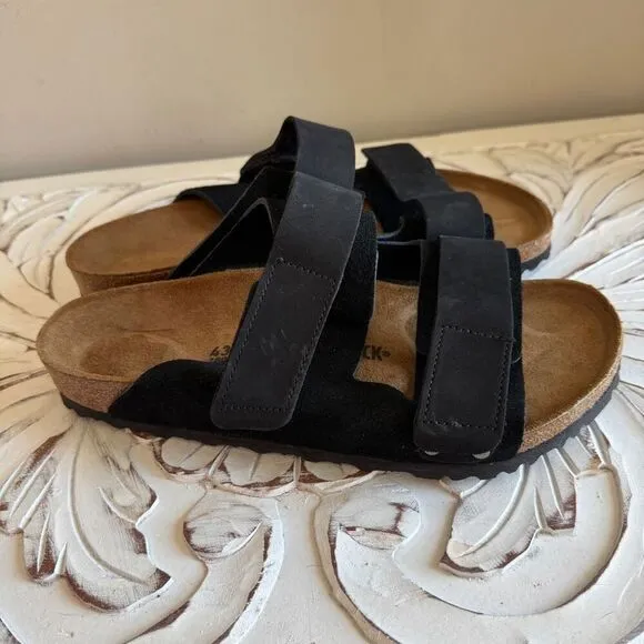 Birkenstock Men's Uji Sandals black suede size 43