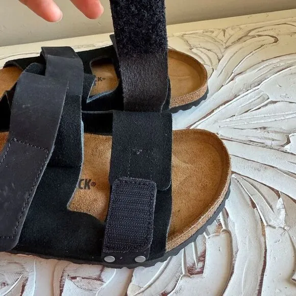 Birkenstock Men's Uji Sandals black suede size 43