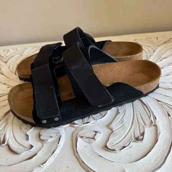 Birkenstock Men's Uji Sandals black suede size 43