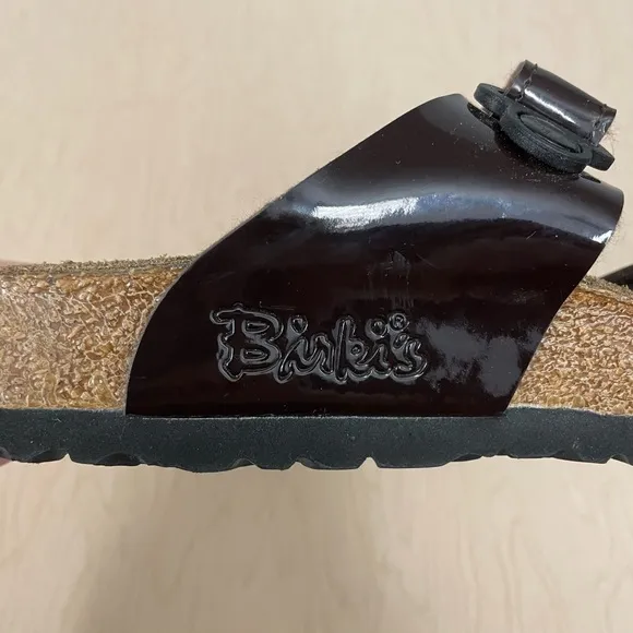 Birkis Madura Sandals Womens 9 Mens 7 40 Dark Brown Patent Leather Birkenstocks