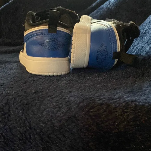 Black and Blue Athletic Sneakers