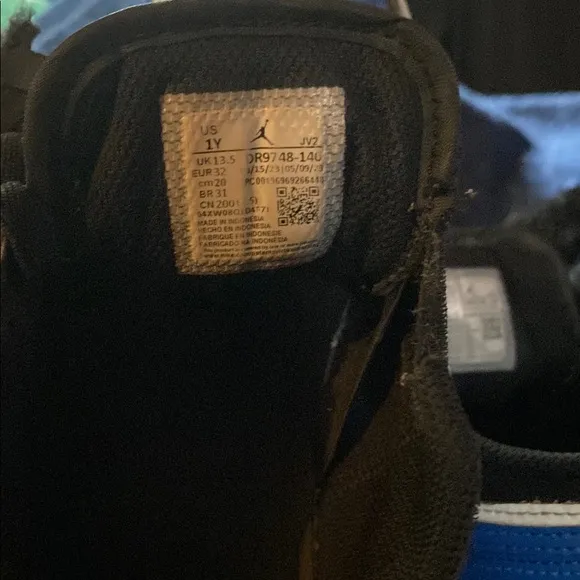 Black and Blue Athletic Sneakers