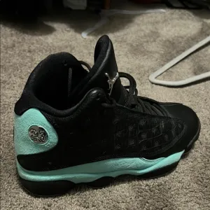 Black and Teal Sneakers