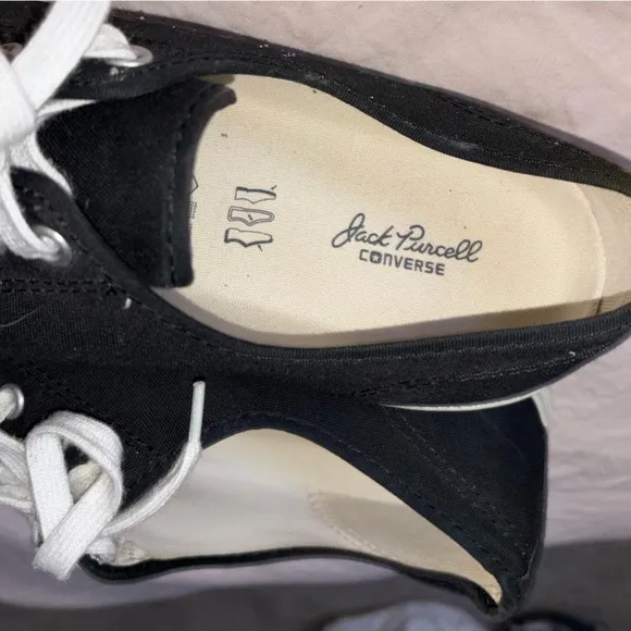 Black and White Canvas Sneakers
