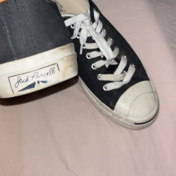 Black and White Canvas Sneakers