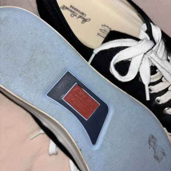 Black and White Canvas Sneakers