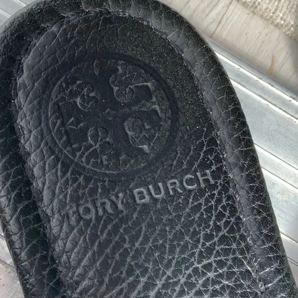 Black Tory Burch Miller Thong Sandals