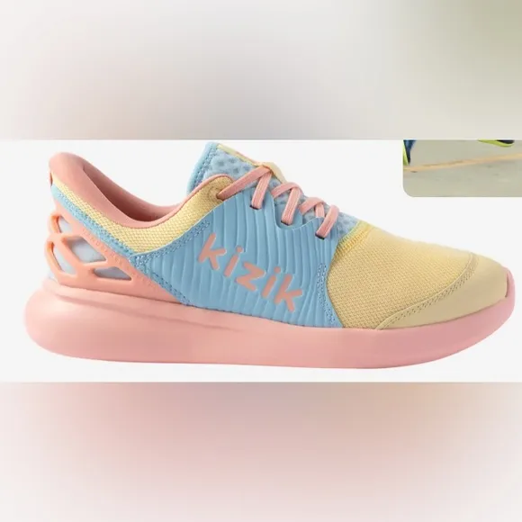 Blue and Pink Sneakers with Playful Design