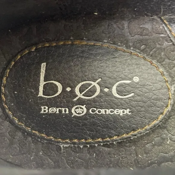 BOC Born Concept Men’s Black Leather Slip On Loafers