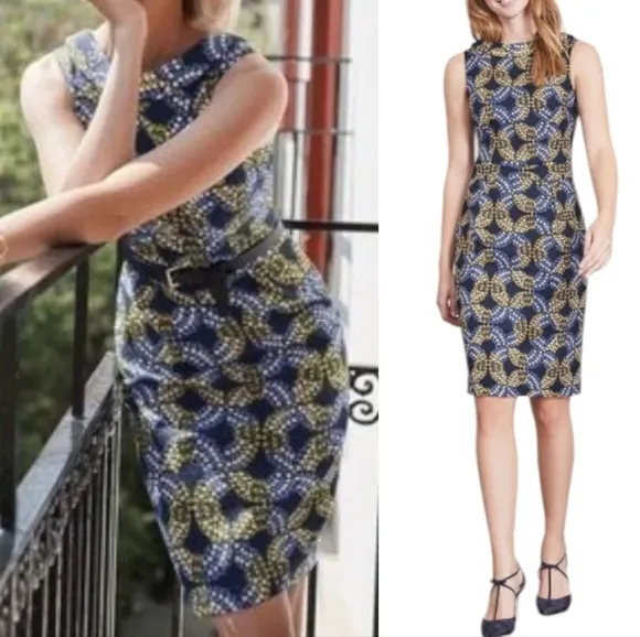 Boden Martha Textured Sheath Dress