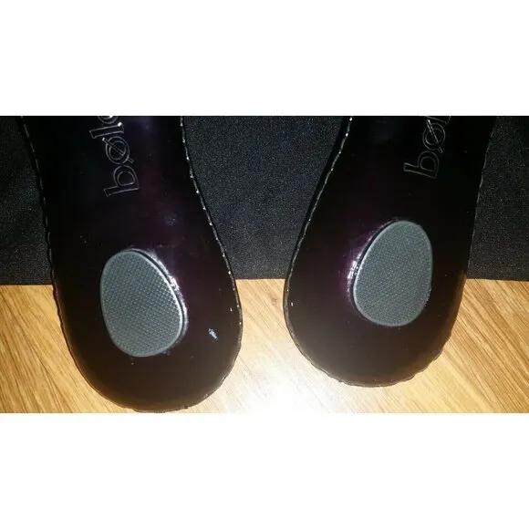 Bolo By Born Patent Thong Sandals Shoes  Black 7 US Bloomingdale's New In Box