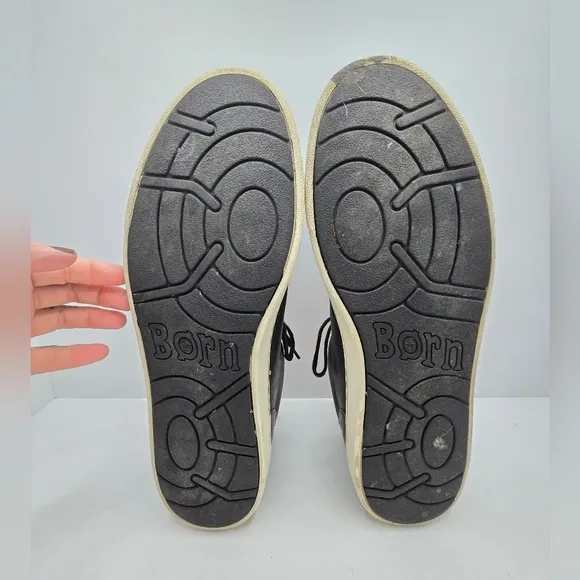 Born | Allegheny black smooth leather casual low-top sneakers | MENS 13