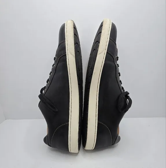 Born | Allegheny black smooth leather casual low-top sneakers | MENS 13