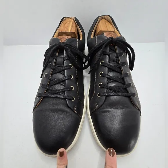 Born | Allegheny black smooth leather casual low-top sneakers | MENS 13