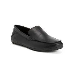BORN Black Leather Liam Driver Flats