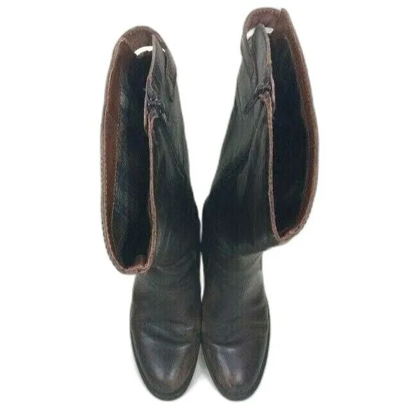 Born Cupra - Women's Size 8(M) - Dark Brown Leather Knee-High Boots - F50506