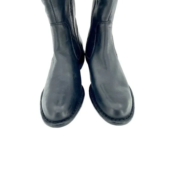Born North Riding Boots Black Leather Equestrian Regular Calf SZ 6 New