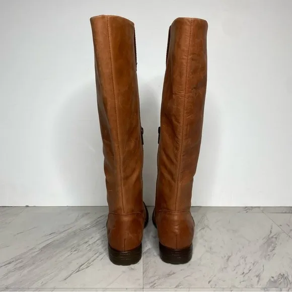 Born Shaunie Brown Leather Wide Calf Riding Boot 6M