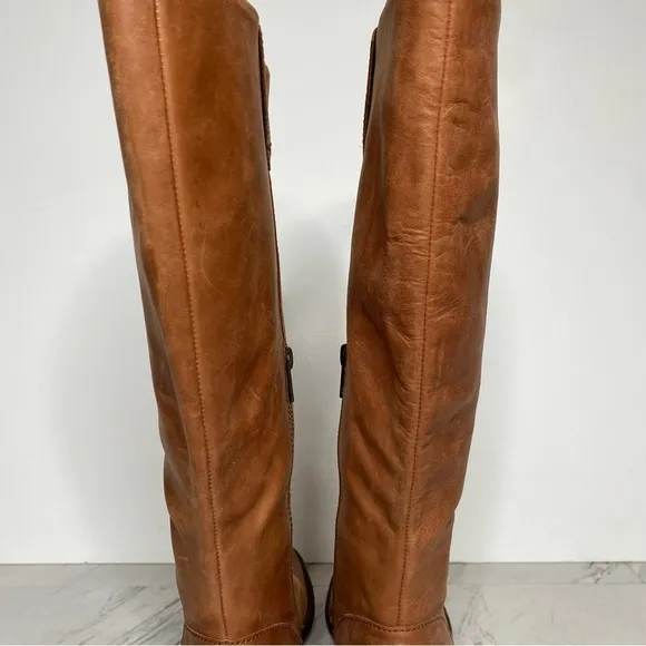 Born Shaunie Brown Leather Wide Calf Riding Boot 6M