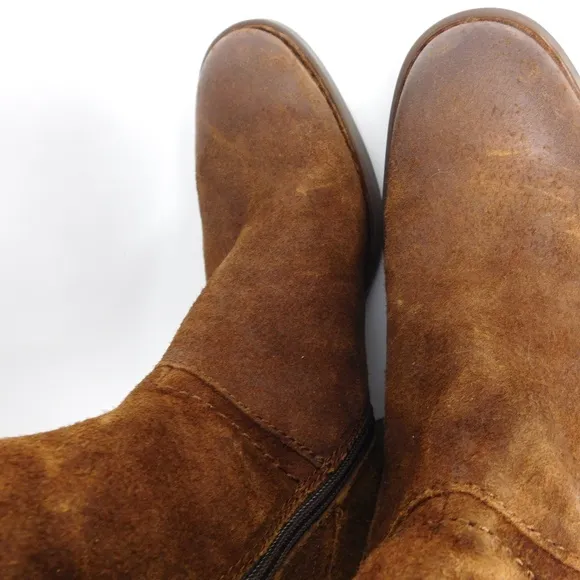 Born Women's Boots Hayden BR0027080 Knee High Rust Tobacco Distressed 6.5 M-WC