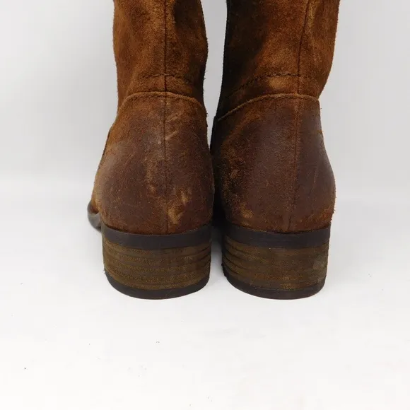 Born Women's Boots Hayden BR0027080 Knee High Rust Tobacco Distressed 6.5 M-WC
